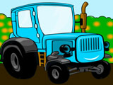 Раскраска трактор с прицепом мультфильм смотреть онлайн